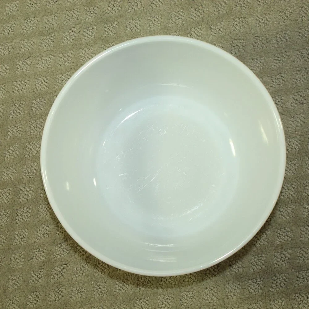Vintage Pyrex Hamilton Beach White Milk Glass Ribbed Large 8 3/4